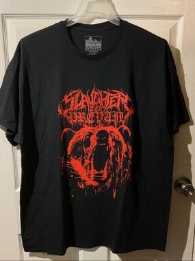 Slaughter To Prevail Black Short-Sleeve “Grizzly”Graphic Band Tee